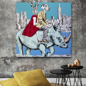 They were riding for freedom (Original Painting)