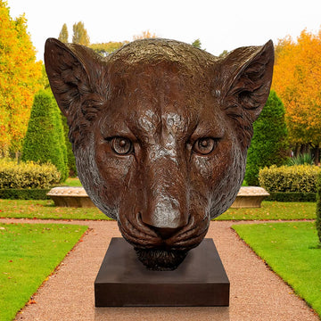 Anya the Amur Leopard was Thinking Big (Bronze Sculpture)