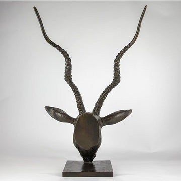 Hamza the Addax Antelope Was a Face of the Wild (Bronze Sculpture)