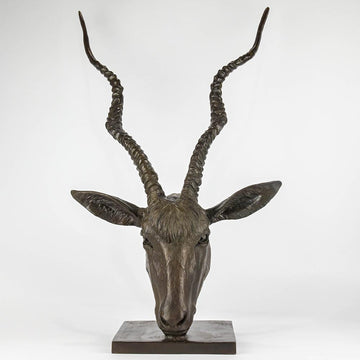 Hamza the Addax Antelope Was a Face of the Wild (Bronze Sculpture)