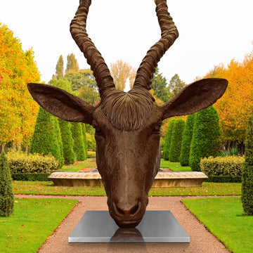 Hamza the Addax Antelope was Thinking Big (Bronze Sculpture)