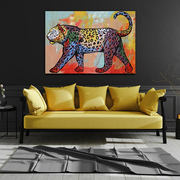 The Amur Leopard Marches on Forever (Original Painting)