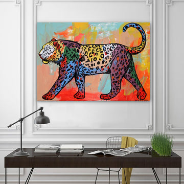 The Amur Leopard Marches on Forever (Original Painting)