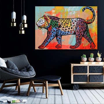 The Amur Leopard Marches on Forever (Original Painting)