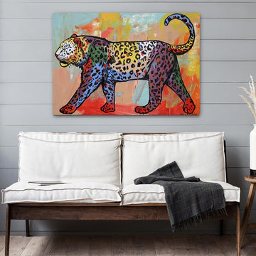 The Amur Leopard Marches on Forever (Original Painting)