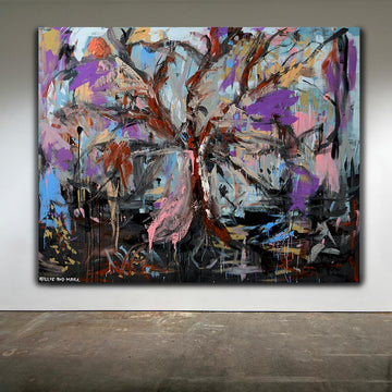 The Angel Oak Trees Spread Their Limbs in Winter (Original Painting)