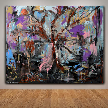 The Angel Oak Trees Spread Their Limbs in Winter (Original Painting)