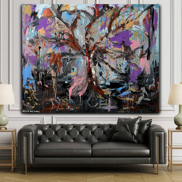 The Angel Oak Trees Spread Their Limbs in Winter (Original Painting)