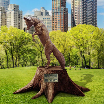 Tiny Baby Wonder Arctic Fox (Bronze Sculpture)