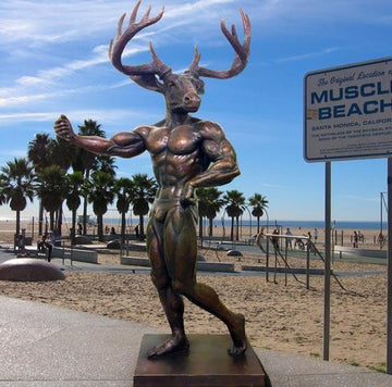 The Celebrity Animal - Arnie Stag Schwarzenegger (Bronze Sculpture)