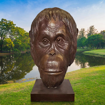 Borneo the Tapanuli Orangutan was Thinking Big (Bronze Sculpture)