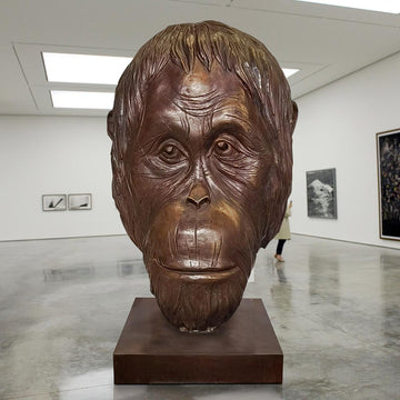 Borneo the Tapanuli Orangutan was Thinking Big (Bronze Sculpture)