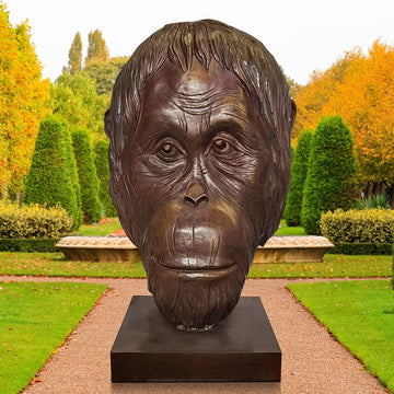 Borneo the Tapanuli Orangutan was Thinking Big (Bronze Sculpture)