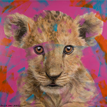 Wild about baby lions (Original Painting)