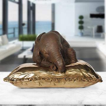Sleeping Beauty Elephant (Bronze Sculpture)