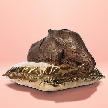 Sleeping Beauty Elephant (Bronze Sculpture)