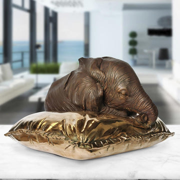 Sleeping Beauty Elephant (Bronze Sculpture)