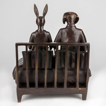 They Loved Breakfast in Bed as Much as They Loved Each Other (Bronze Sculpture)