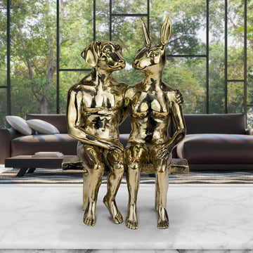 They Were Together Forever (Bronze Sculpture)