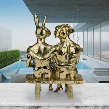 They Were Together Forever (Bronze Sculpture)