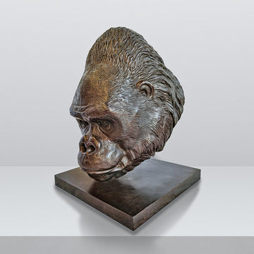 Beno the Western Lowland Gorilla was a Face of the Wild (Bronze Sculpture)