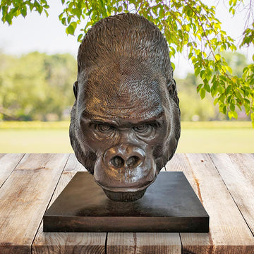 Beno the Western Lowland Gorilla was a Face of the Wild (Bronze Sculpture)