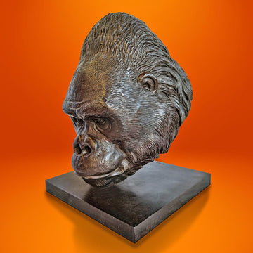Beno the Western Lowland Gorilla was a Face of the Wild (Bronze Sculpture)