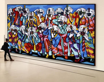 The Really Big Pack of Paparazzi Dogs (Painting)
