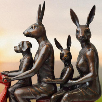 It Was a Big Beautiful Family (Bronze Sculpture)