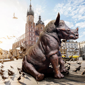 Raza Had a Big Idea (Bronze Sculpture)