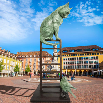 Cat Was on a Big High (Bronze Sculpture)