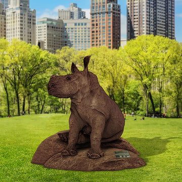 Tiny Baby Wonder Black Rhino (Bronze Sculpture)