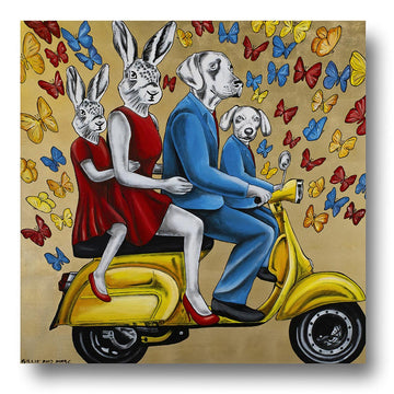 They had a blast when together (Original Painting)