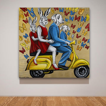 They had a blast when together (Original Painting)