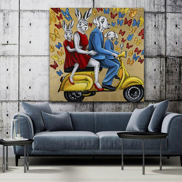 They had a blast when together (Original Painting)