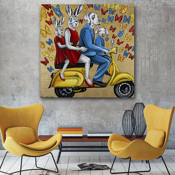 They had a blast when together (Original Painting)