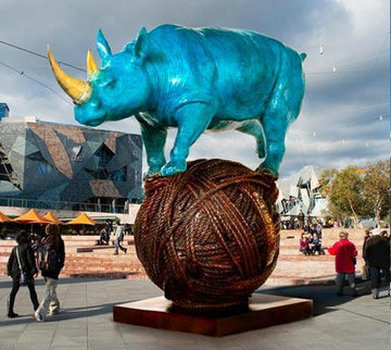 Sudan having a ball (Bronze Sculpture)