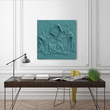 Fossil Levi’s Trucker Jacket in Blue (Original Painting)