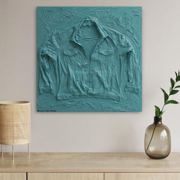 Fossil Levi’s Trucker Jacket in Blue (Original Painting)