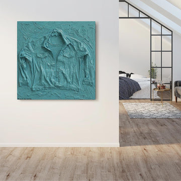 Fossil Levi’s Trucker Jacket in Blue (Original Painting)