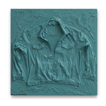 Fossil Levi’s Trucker Jacket in Blue (Original Painting)