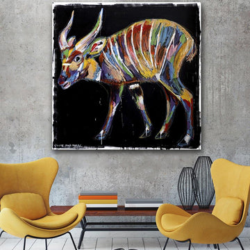 The bongo had ideas of his own (Original Painting)