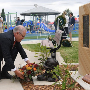 Boot and Helmet - A Memorial