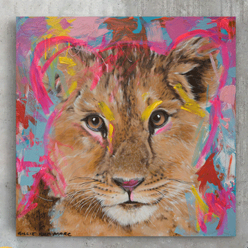 Through His Eyes He Saw a Bright Future (Original Painting)