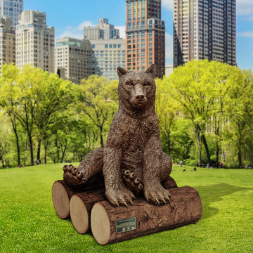 Tiny Baby Wonder Marsican Brown Bear (Bronze Sculpture)