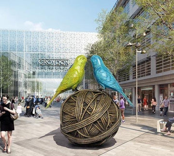 They had a ball of love together (Bronze Sculpture)