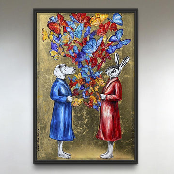 They opened their hearts to see what would come out (Original Painting)