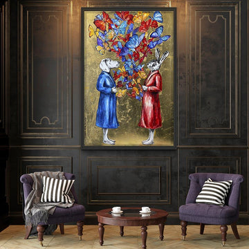 They opened their hearts to see what would come out (Original Painting)