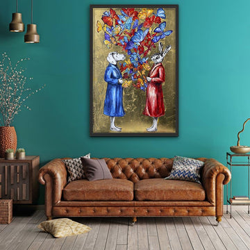 They opened their hearts to see what would come out (Original Painting)