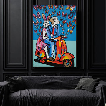 The butterflies were a flutter (Original Painting)